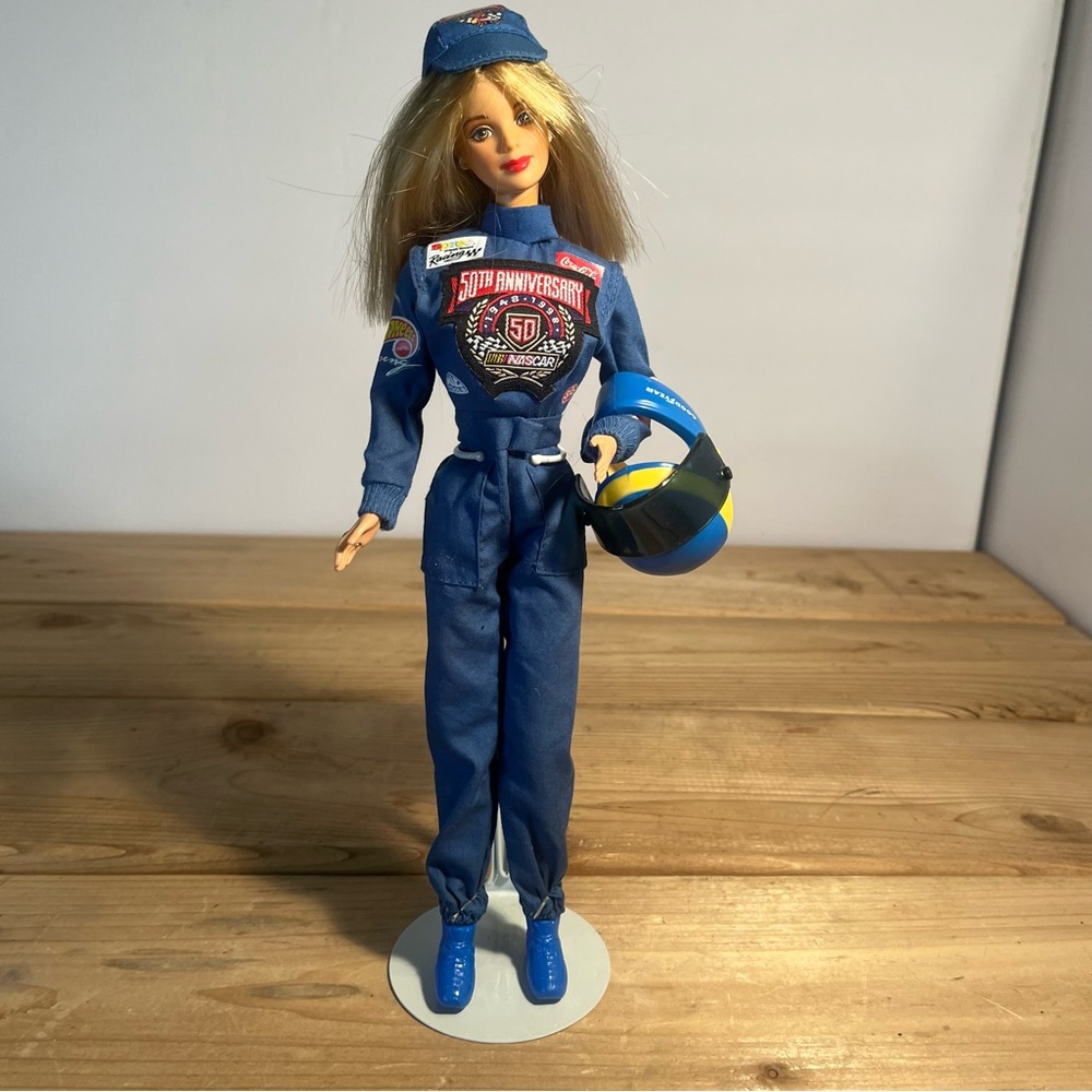 Vintage 1998 Barbie NASCAR 50th Anniversary Collector Edition Mattel 20442 Doll.